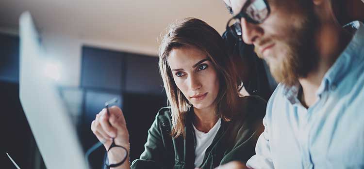 compliance officer reviews issues with data security man